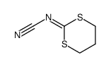 1,3-dithian-2-ylidenecyanamide结构式
