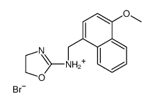 4,5-dihydro-1,3-oxazol-2-yl-[(4-methoxynaphthalen-1-yl)methyl]azanium,bromide Structure