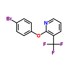 2-(4-Bromophenoxy)-3-(trifluoromethyl)pyridine structure