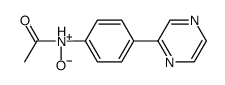 N-acetyl-4-pyrazin-2-ylbenzeneamine oxide结构式