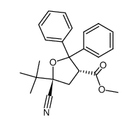 5-tert-Butyl-1-cyan-tetrahydro-2,2-diphenyl-3-furancarbonsaeure-methylester Structure