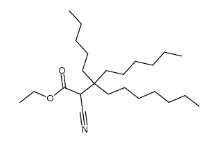 2-cyano-3-hexyl-3-pentyl-decanoic acid ethyl ester结构式