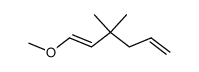 3,3-dimethyl-1-methoxyhexa-1,5-diene结构式
