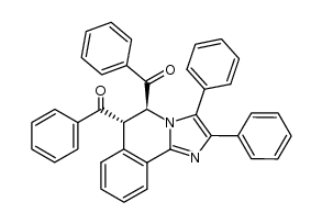 threo-5,6-dibenzoyl-5,6-dihydro-2,3-diphenylimidazolo[2,1-a]isoquinoline结构式