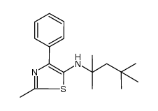 (2-methyl-4-phenylthiazol-5-yl)-(1,1,3,3-tetramethylbutyl)amine Structure