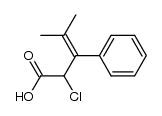 2-chloro-4-methyl-3-phenyl-pent-3-enoic acid Structure