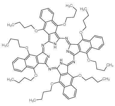 5,9,14,18,23,27,32,36-OCTABUTOXY- 2,3-NAPHTHALOCYANINE Structure