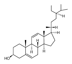 stigmasta-5,11(12)-dien-3β-ol Structure
