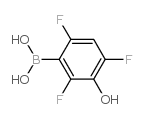 (2,4,6-Trifluoro-3-hydroxyphenyl)boronic acid Structure