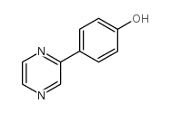 4-(2-吡嗪基)苯酚结构式