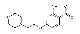 5-(2-morpholin-4-ylethoxy)-2-nitrophenylamine结构式