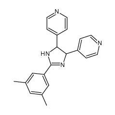 2-(3,5-dimethylphenyl)-4,5-di(4-pyridyl)-2-imidazoline结构式