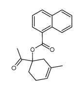 1-Acetyl-3-methyl-3-cyclohexen-1-yl α-naphthoate结构式