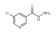 5-溴吡啶-3-甲酰肼结构式