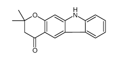 2,2-dimethyl-3,10-dihydropyrano[2,3-b]carbazol-4-one结构式