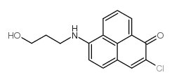 2-chloro-6-(3-hydroxypropylamino)phenalen-1-one Structure