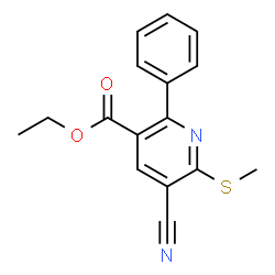 ETHYL 5-CYANO-6-(METHYLSULFANYL)-2-PHENYLNICOTINATE picture