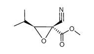 Oxiranecarboxylic acid, 2-cyano-3-(1-methylethyl)-, methyl ester (9CI) Structure