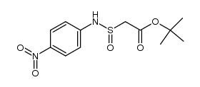 tert-butyl 2-(N-(4-nitrophenyl)sulfinamoyl)acetate结构式