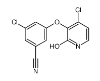 3-chloro-5-[(4-chloro-2-hydroxypyridin-3-yl)oxy]benzonitrile Structure