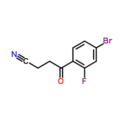 4-(4-Bromo-2-fluorophenyl)-4-oxobutanenitrile Structure