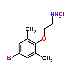 2-(4-Bromo-2,6-dimethylphenoxy)ethanamine hydrochloride (1:1)结构式