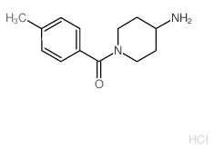 1-(4-Methylbenzoyl)piperidin-4-amine hydrochloride结构式