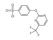 4-{[4-(Trifluoromethyl)pyrimidin-2-yl]oxy}benzenesulfonyl chloride structure