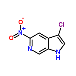 3-Chloro-5-nitro-6-azaindole结构式