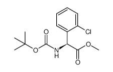 N-Boc-(S)-2-chlorophenylglycine methyl ester Structure