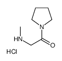 2-METHYLAMINO-1-PYRROLIDIN-1-YL-ETHANONE HCL Structure