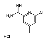 6-chloro-4-methylpyridine-2-carboximidamide,hydrochloride Structure