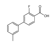 3-FLUORO-3'-METHYL-[1,1'-BIPHENYL]-4-CARBOXYLIC ACID Structure