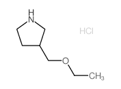 3-(Ethoxymethyl)pyrrolidine hydrochloride结构式