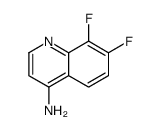 4-Amino-7,8-difluoroquinoline Structure