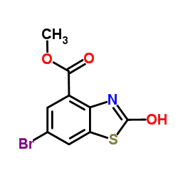 Methyl 6-bromo-2-oxo-2,3-dihydro-1,3-benzothiazole-4-carboxylate结构式