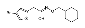 2-(4-bromothiophen-2-yl)-N-(cyclohexylmethoxy)acetamide结构式