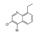 4-bromo-3-chloro-8-ethylquinoline结构式