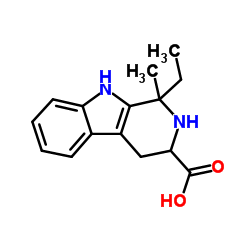 1-Ethyl-1-methyl-2,3,4,9-tetrahydro-1H-β-carboline-3-carboxylic acid结构式