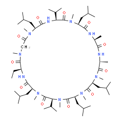 CYCLOSPORIN J结构式