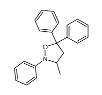 3-methyl-2,5,5-triphenylisoxazolidine Structure
