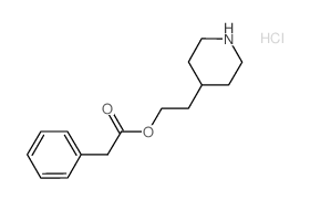 2-(4-Piperidinyl)ethyl 2-phenylacetate hydrochloride结构式