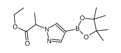 ethyl 2-[4-(4,4,5,5-tetramethyl-1,3,2-dioxaborolan-2-yl)pyrazol-1-yl]propanoate Structure