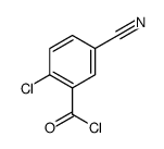 Benzoyl chloride, 2-chloro-5-cyano- (9CI) Structure