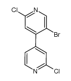 5-bromo-2,2'-dichloro-[4,4']bipyridinyl结构式