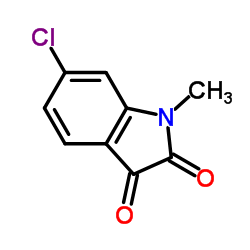 6-Chloro-1-methylindoline-2,3-dione结构式