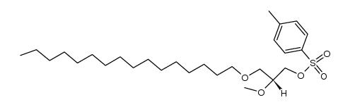 1-O-hexadecyl-2-O-methyl-3-O-(p-tolylsulfonyl)-sn-glycerol结构式