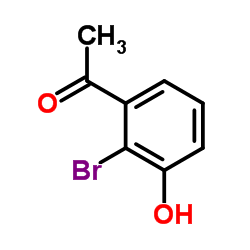 1-(2-Bromo-3-hydroxyphenyl)ethanone结构式