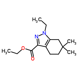 Ethyl 1-ethyl-6,6-dimethyl-4,5,6,7-tetrahydro-1H-indazole-3-carboxylate Structure