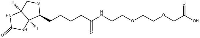 2-(2-(2-(5-((3AS,4S,6AR)-2-氧代六氢-1H-噻吩并[3,4-D]咪唑-4-基)戊酰胺基)乙氧基)乙氧基)乙酸结构式